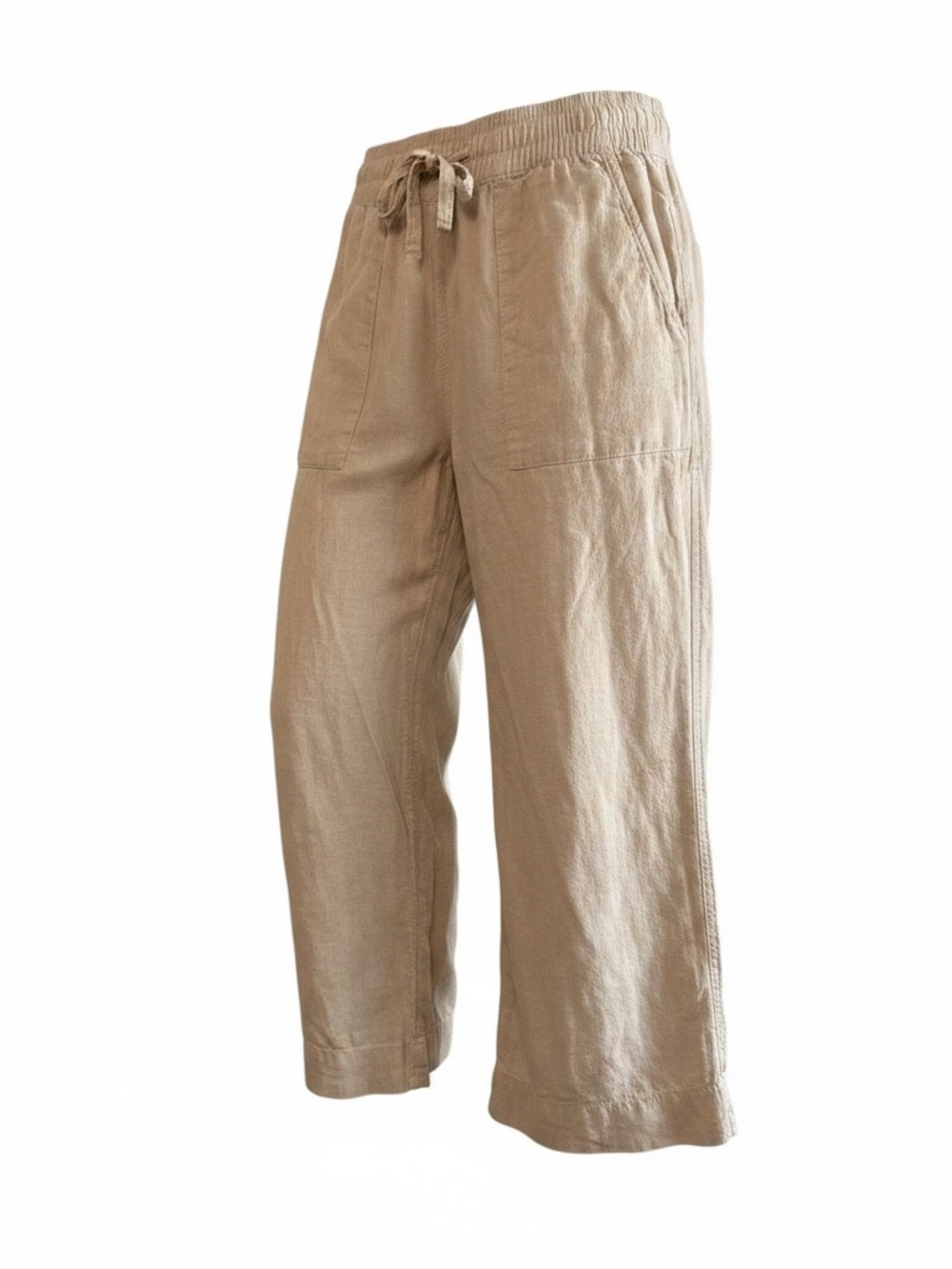 Cynthia Rowley summer flowy linen 90s y2k style culottes wide leg pants medium